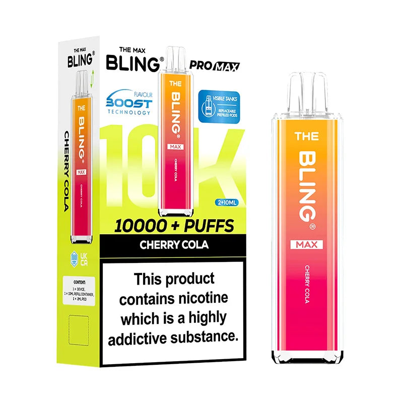 bling gold 10000 puffs disposable vape The Bling Pro Max 10K Pod Kit