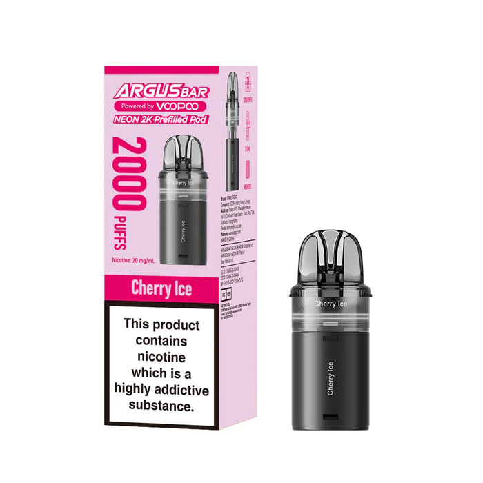 Voopoo Argus Bar Neon 2K Prefilled Pods | 5 for 17 Voopoo Argus Bar Neon 2K Prefilled Pods | 5 for 17