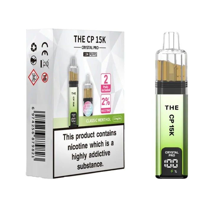 Classic Menthol Crystal Pro CP 15K Prefilled Pod Kit - Vapour Deal 