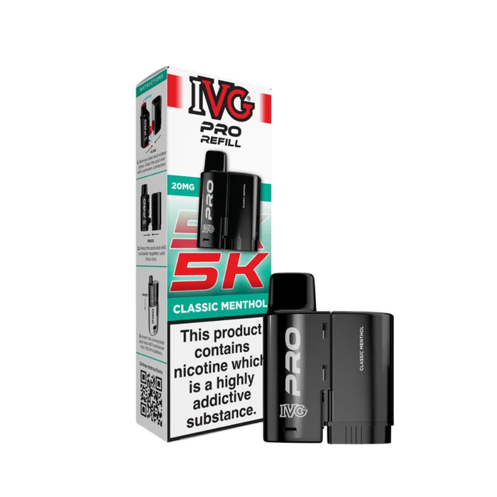 Classic Menthol IVG Pro 5K Refill Pods 