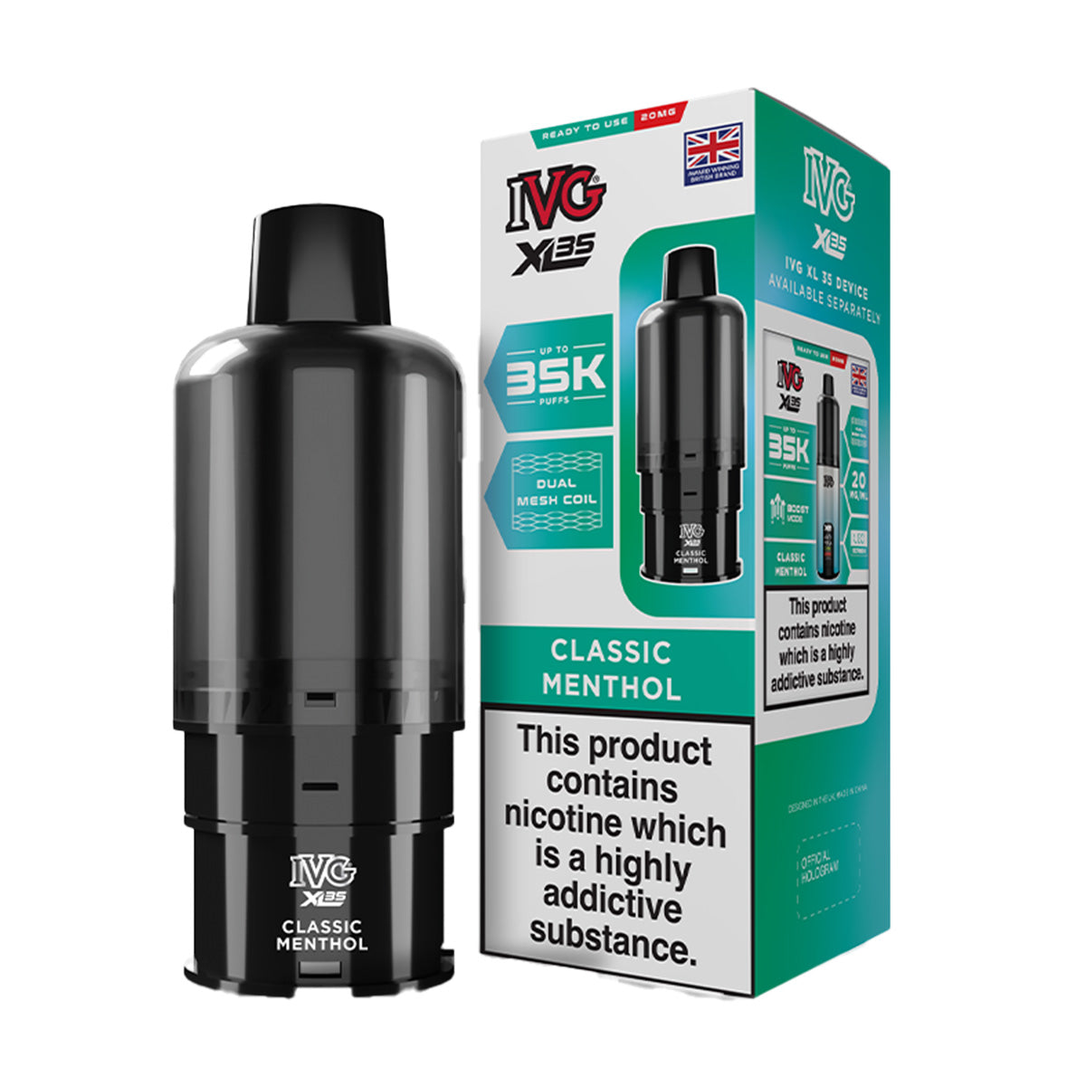 ivg dtl 35 prefilled pod kit IVG XL35 Kit | Prefilled Pod Kit