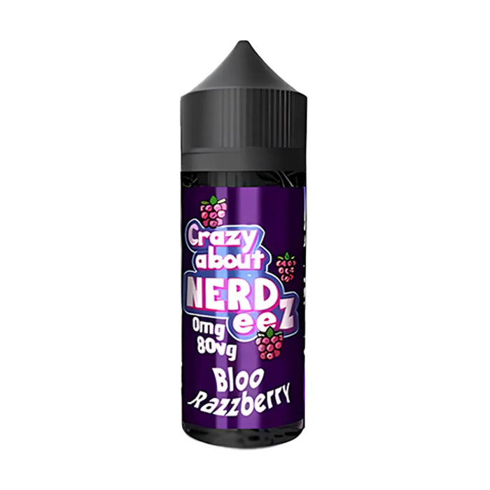 Crazy About Nerd'eez Bloo Razzberry 100ml E-Liquid
