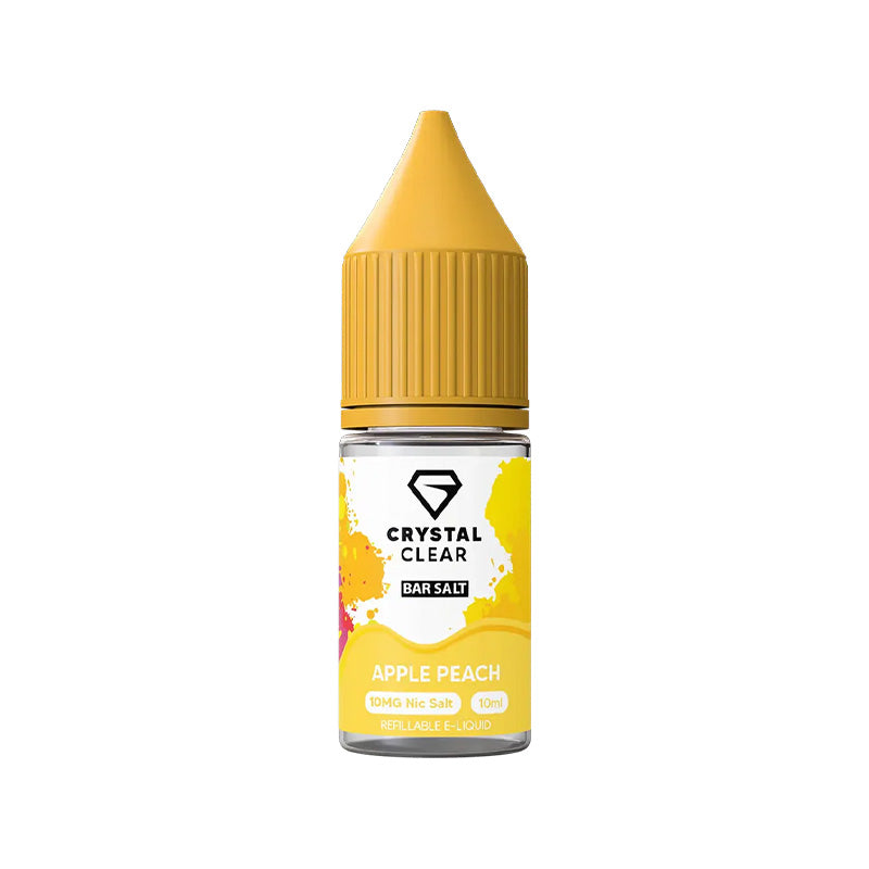 Crystal Clear Bar Salts Apple Peach Nic Salt Vape Juice