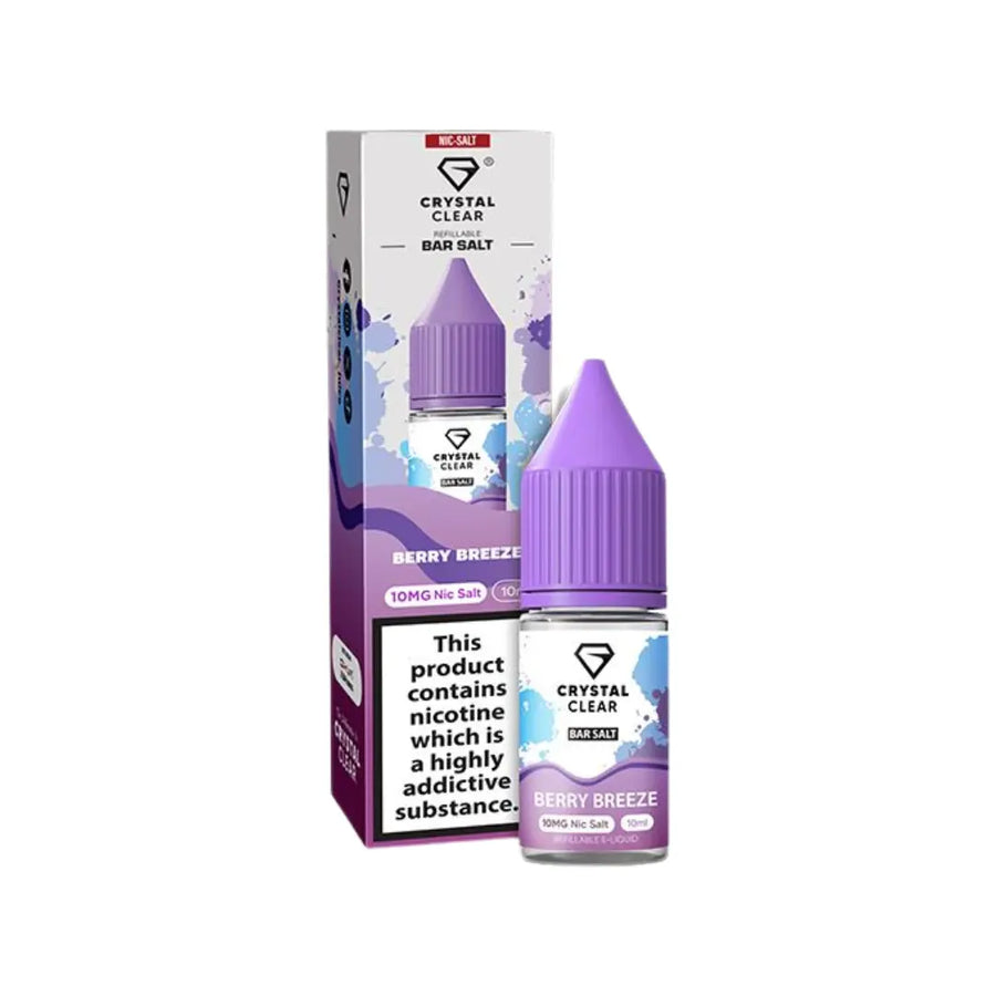 Crystal Clear Bar Salts Berry Breeze Nic Salt Vape Juice