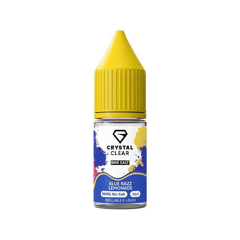 Crystal Clear Bar Salts Blue Razz Lemonade Nic Salt Vape Juice