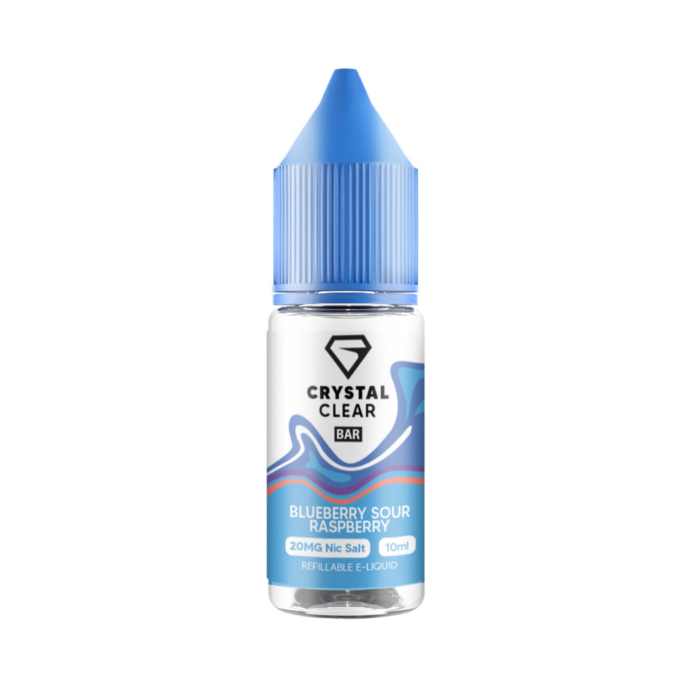 Crystal Clear Bar Salts Blueberry Sour Raspberry Nic Salt Vape Juice