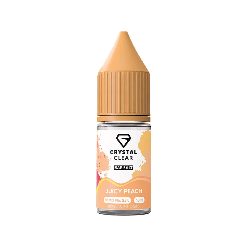 Crystal Clear Bar Salts Juicy Peach Nic Salt Vape Juice