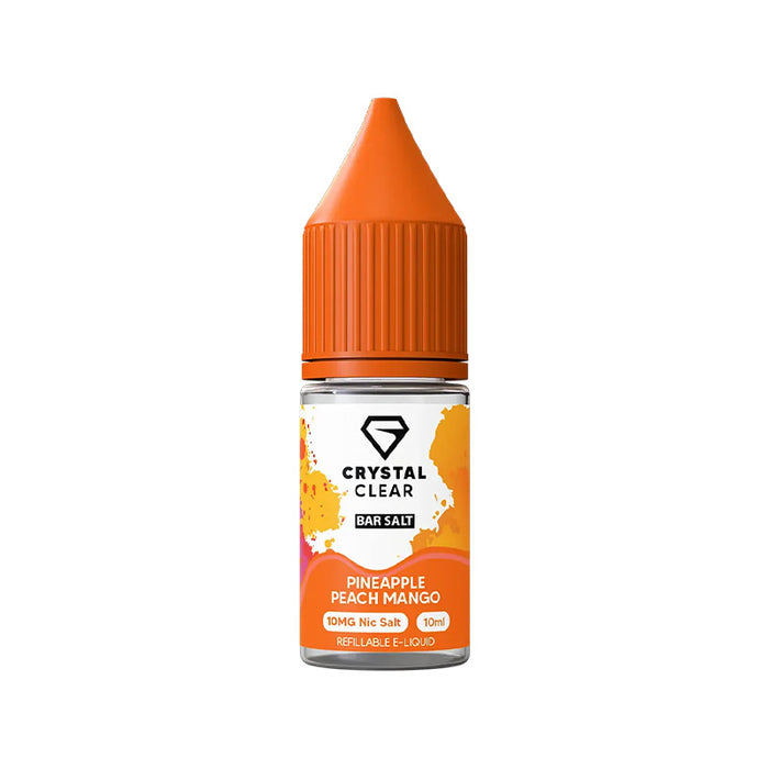Crystal Clear Bar Salts Pineapple Peach Mango Nic Salt Vape Juice