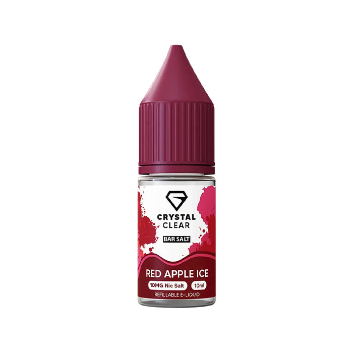 Crystal Clear Bar Salts Red Apple Ice Nic Salt Vape Juice