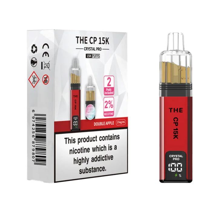 DOUBLE APPLE Crystal Pro CP 15K Prefilled Pod Kit - Vapour Deal 