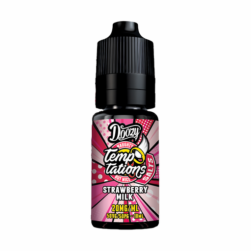 Doozy Temptations Strawberry Milk Nic Salt Vape Juice