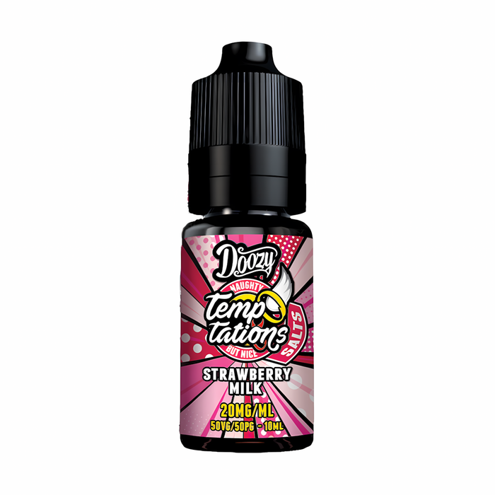 Doozy Temptations Strawberry Milk Nic Salt Vape Juice
