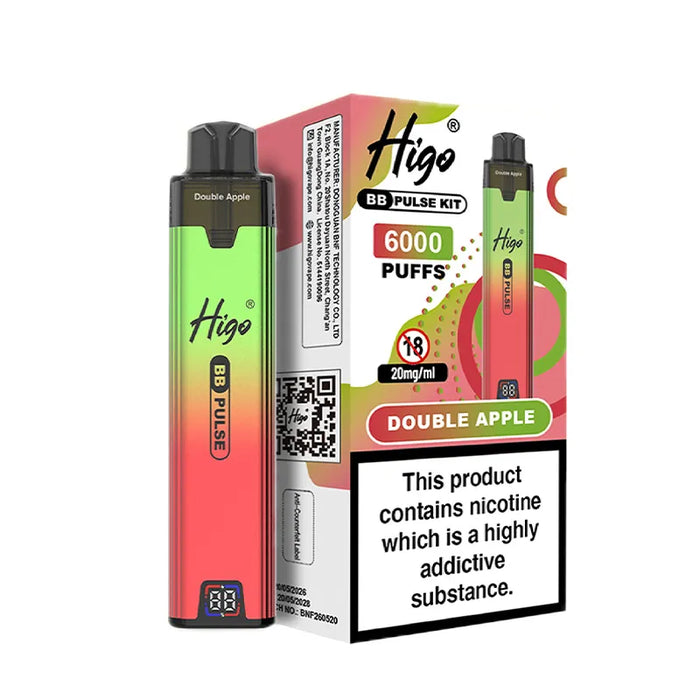 Double Apple Higo BB Pulse 6000 Prefilled Pod Kit