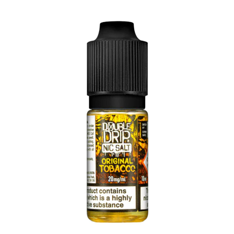 Double Drip Original Tobacco Nic Salt Vape Juice - 10 Pack