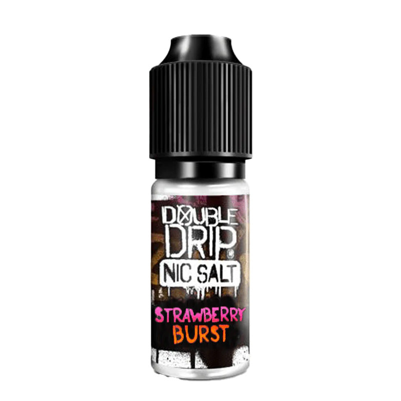 Double Drip Strawberry Burst Nic Salt Vape Juice - 10 Pack