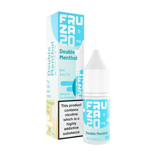Double Menthol Nic Salt Vape Juice By Fruza