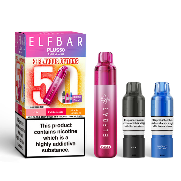 Elf Bar Plus 50 Prefilled Pod Kit - drinks edition