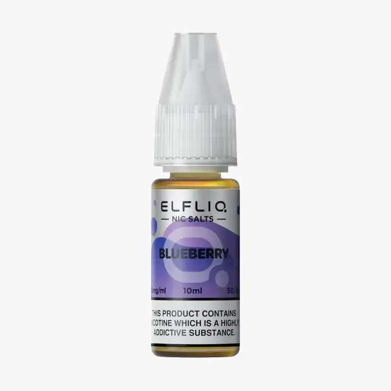 ELFLIQ 10ml Nic Salt E Liquid Juice Blueberry
