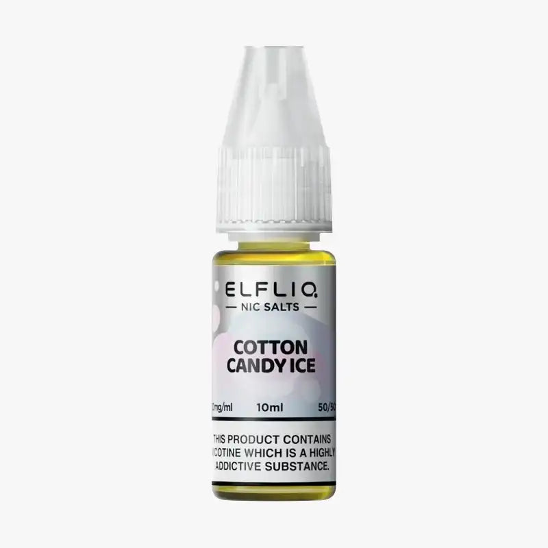 ELFLIQ 10ml Nic Salt E Liquid Juice Cotton Candy Ice