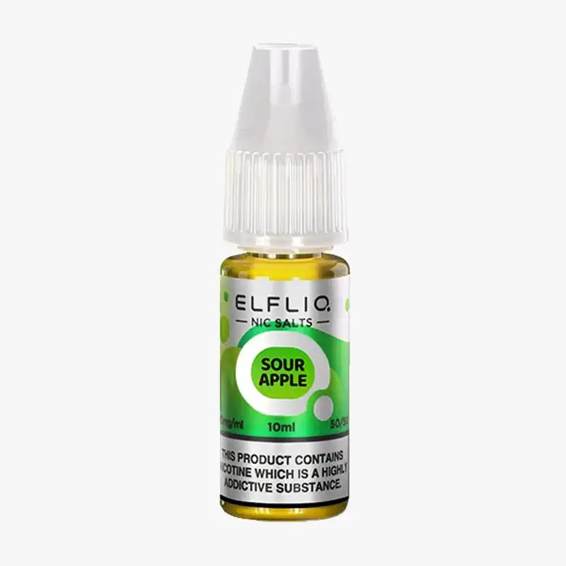 ELFLIQ 10ml Nic Salt E Liquid Juice Sour Apple