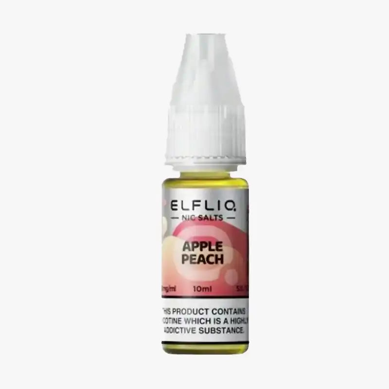 ELFLIQ Nic Salt 10ml E Liquid Apple Peach
