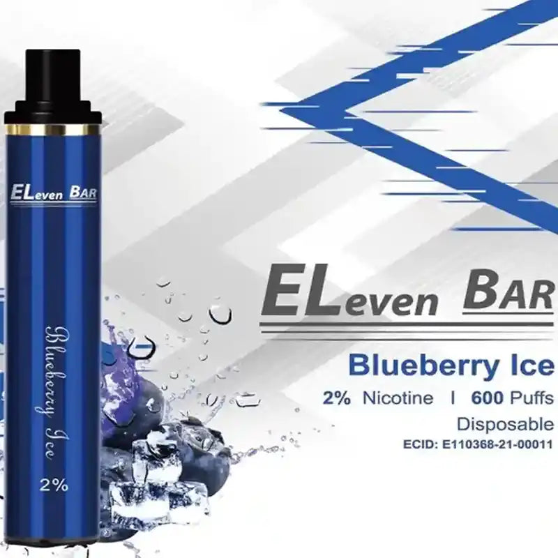 Eleven-Bar-600-Puffs-Disposable-Vape-Blueberry-Ice