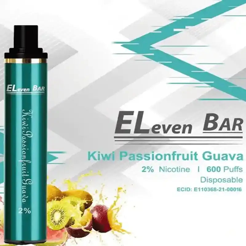 Eleven-Bar-600-Puffs-Disposable-Vape-Kiwi-Passion-Fruit-Guava