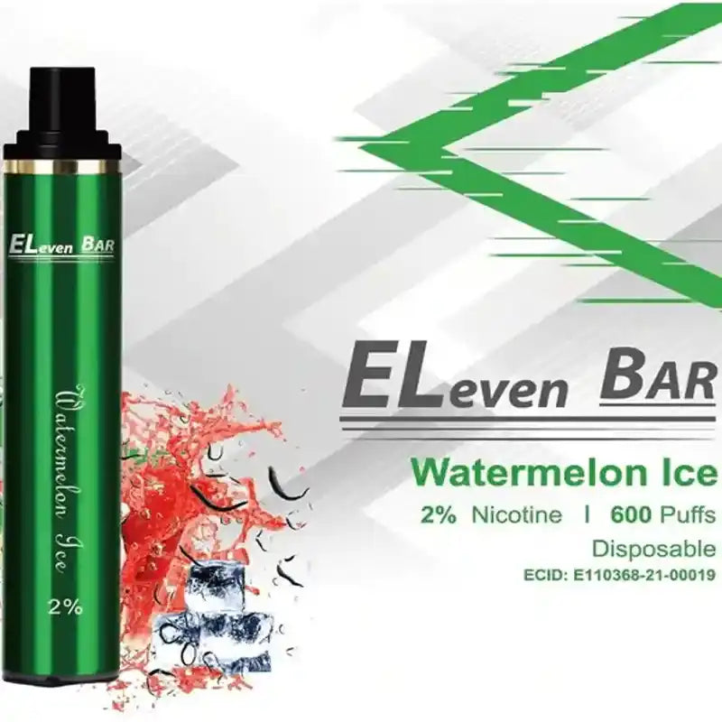 Eleven-Bar-600-Puffs-Disposable-Vape-Watermelon-Ice