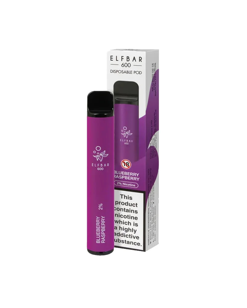 Elf Bar 600 Blueberry Raspberry Disposable Vape