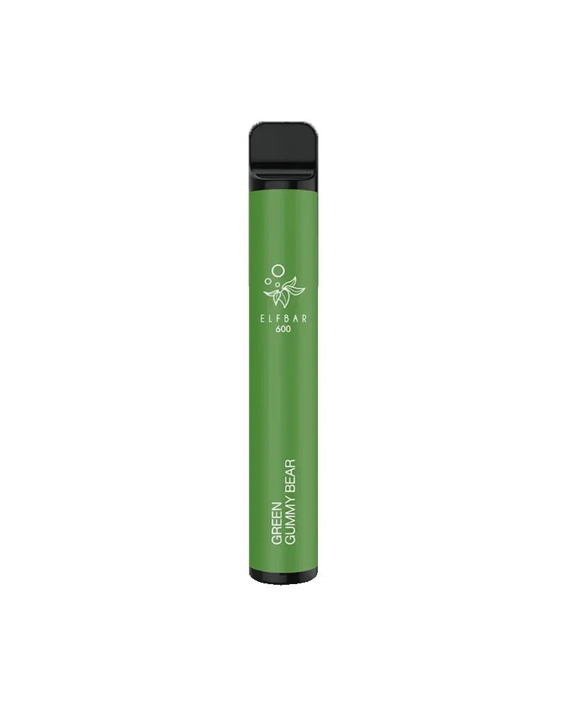 Elf Bar 600 Green Gummy Bear Disposable Vape