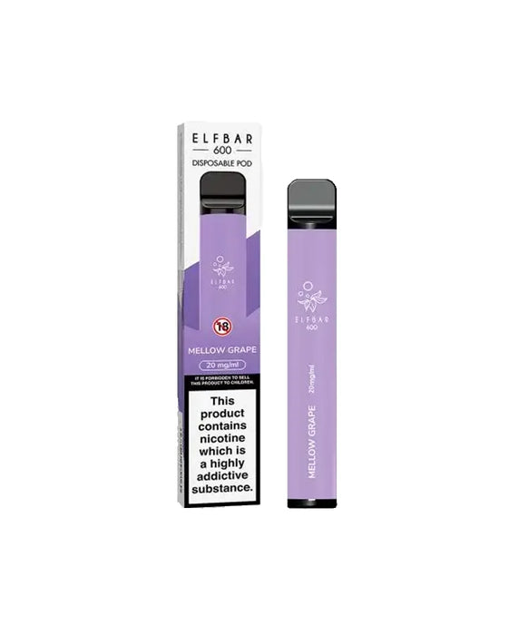 Elf Bar 600 Mellow Grape Disposable Vape