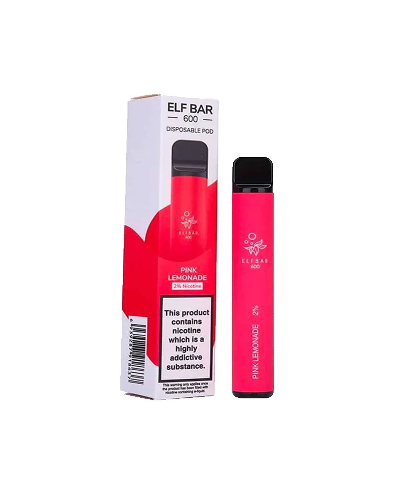 Elf Bar 600 Rose Lemonade Disposable Vape 