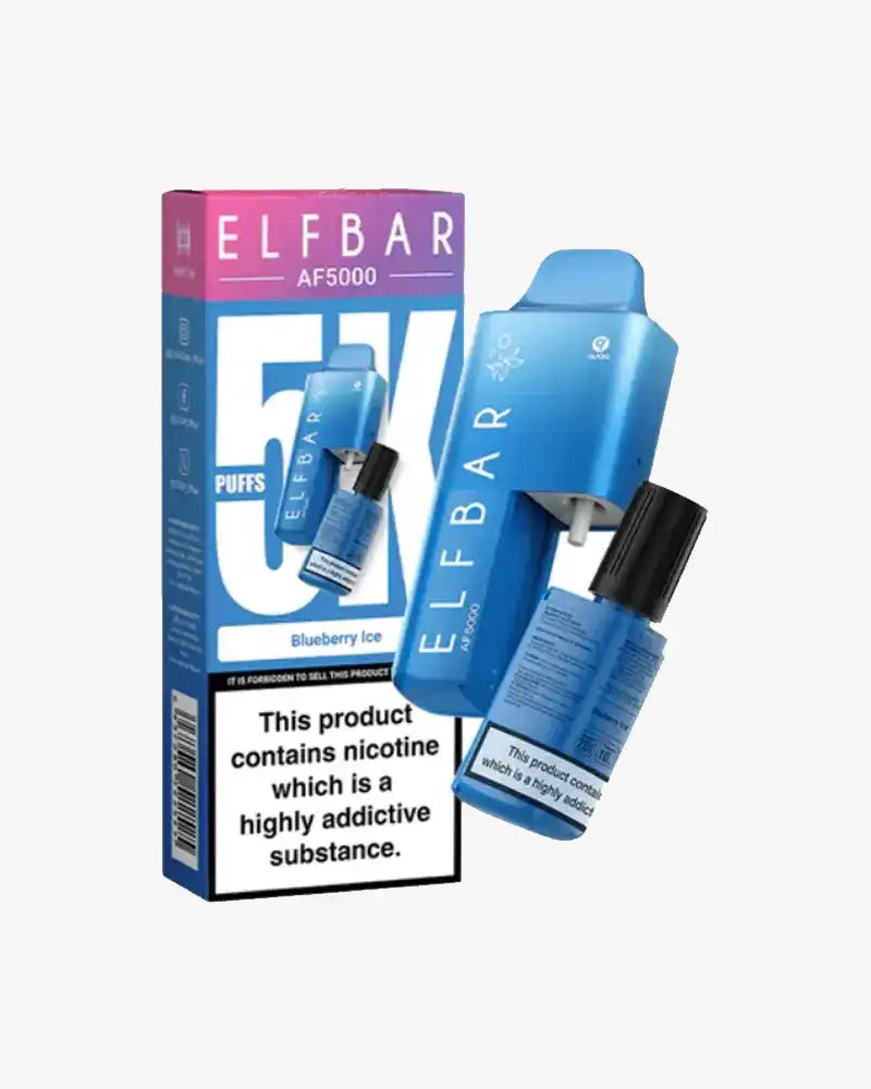 Elf Bar AF5000 5K Disposable Vape 20mg 5000 Puffs Blueberry Ice