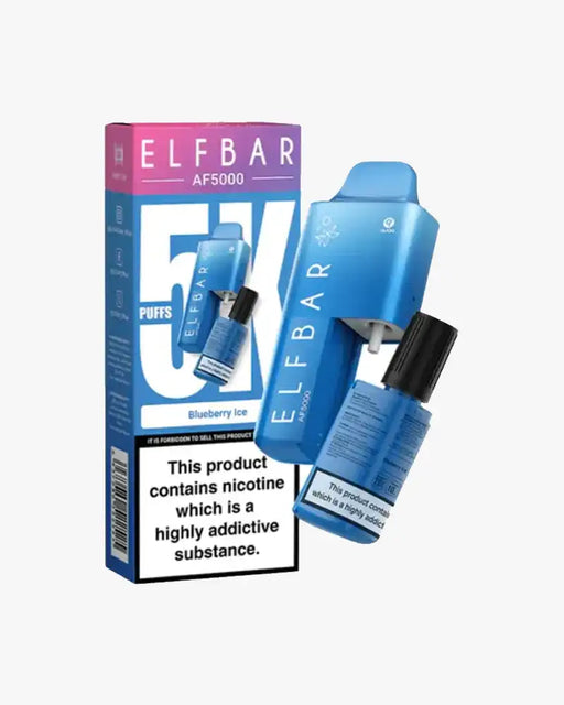 Elf Bar AF5000 5K Disposable Vape 20mg 5000 Puffs Blueberry Ice