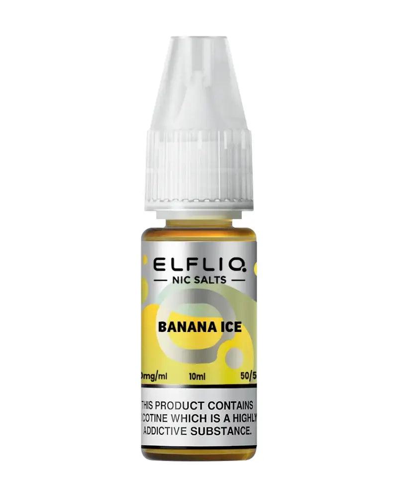 Elf Bar Efliq Banana Ice Nic Salt Vape Juice - Vapours Deal Ltd