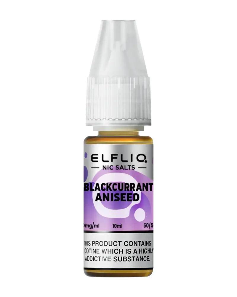 Elf Bar Efliq Blackcurrant Aniseed Nic Salt Vape Juice - Vapours Deal Ltd