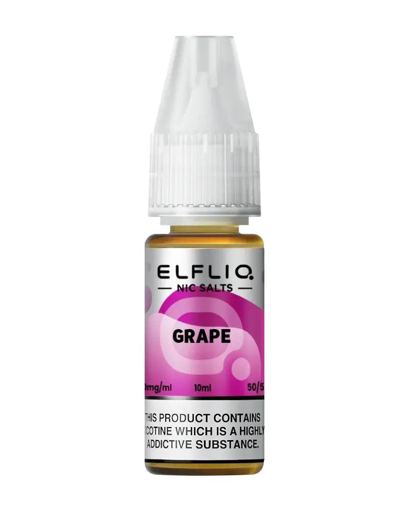 Elf Bar Efliq Grape Nic Salt Vape Juice - Vapours Deal Ltd