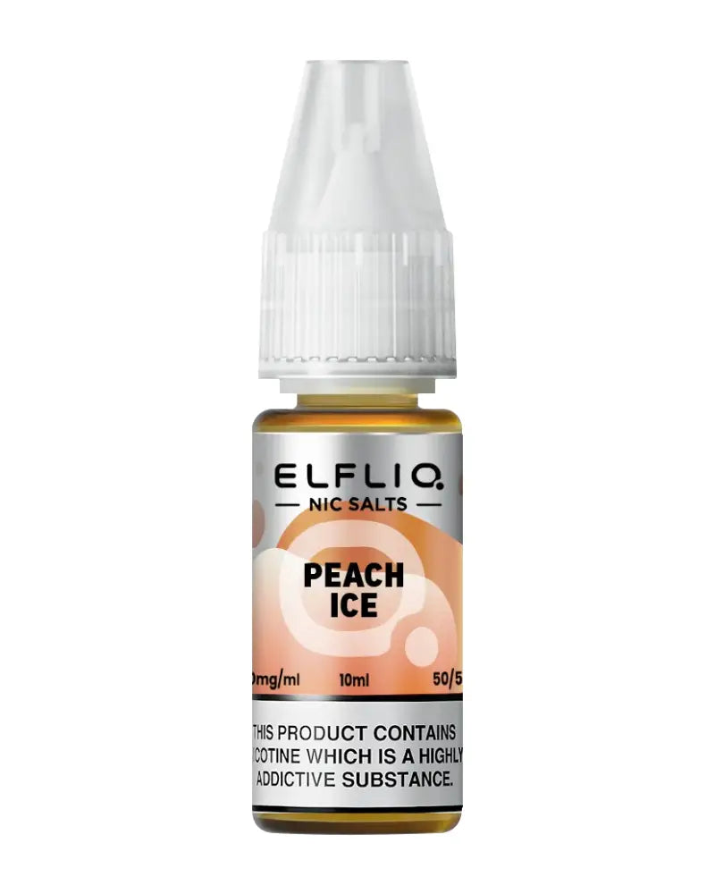 Elf Bar Efliq Peach Ice Nic Salt Vape Juice