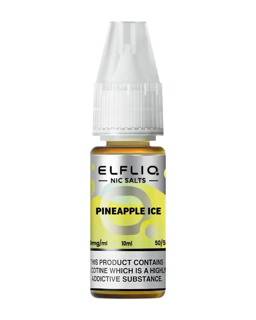 Elf Bar Efliq Pineapple Ice Nic Salt Vape Juice