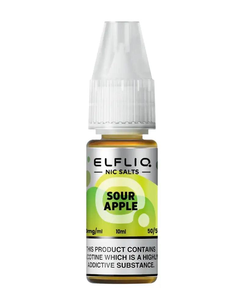Elf Bar Efliq Sour Apple Nic Salt Vape Juice - Vapours Deal Ltd
