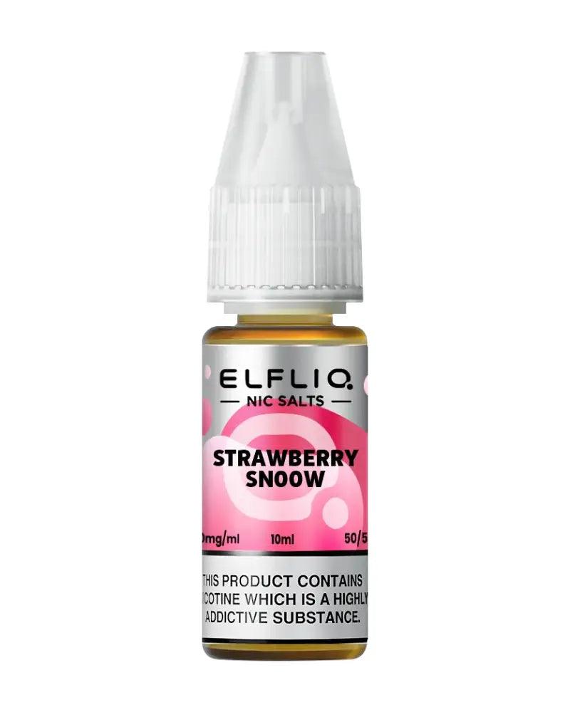 Elf Bar Efliq Strawberry Snoow Nic Salt Vape Juice - Vapours Deal Ltd
