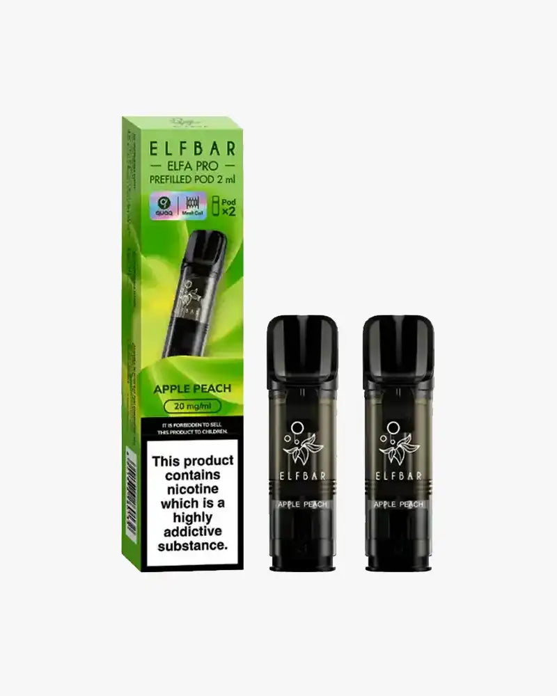 Elf Bar Elfa PRO Prefilled Vape Pods Apple Peach