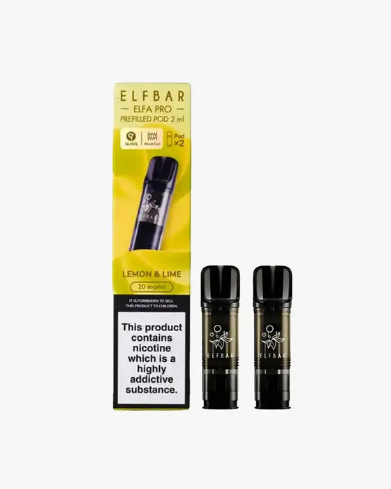 Elf Bar Elfa PRO Prefilled Vape Pods Lemon Lime