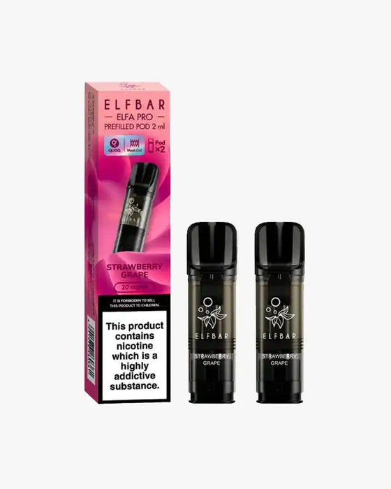 Elf Bar Elfa PRO Prefilled Vape Pods Strawberry Grape