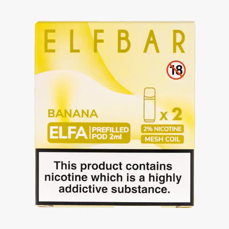 Elf Bar Elfa Pod Disposable Pods Box Of 10 Banana