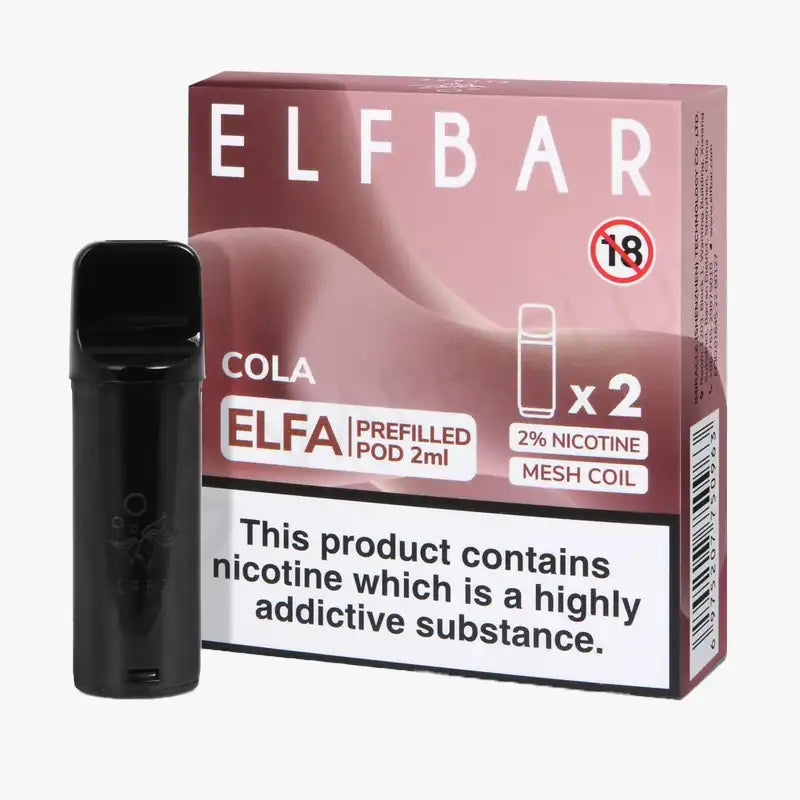 Elf Bar Elfa Pod Disposable Pods Box Of 10 Cola