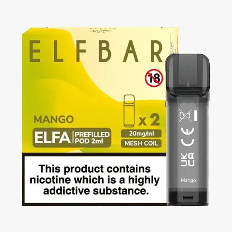 Elf Bar Elfa Pod Disposable Pods Box Of 10 Mango