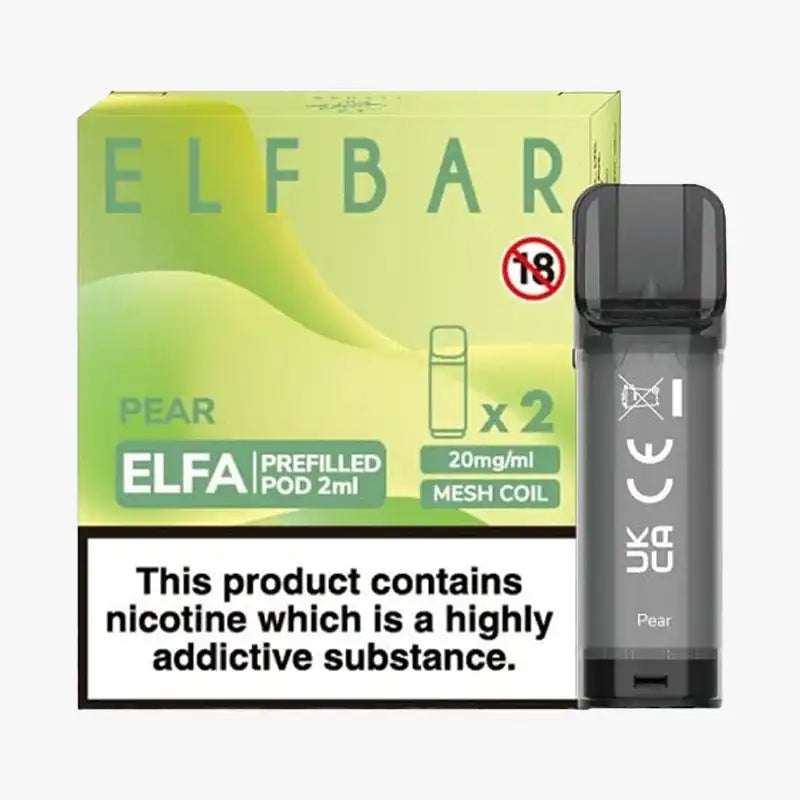 Elf Bar Elfa Pod Disposable Pods Box Of 10 Pear