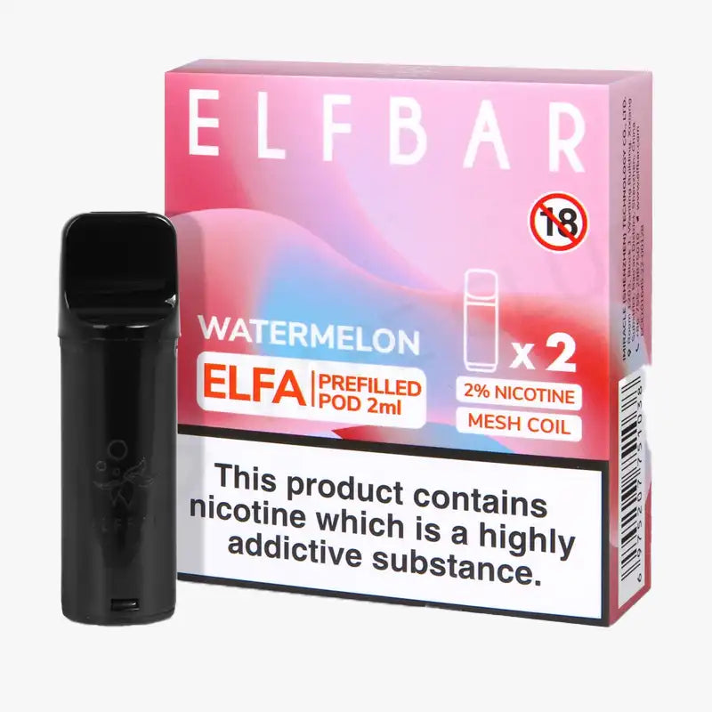 Elf Bar Elfa Pod Disposable Pods Box Of 10 Watermelon