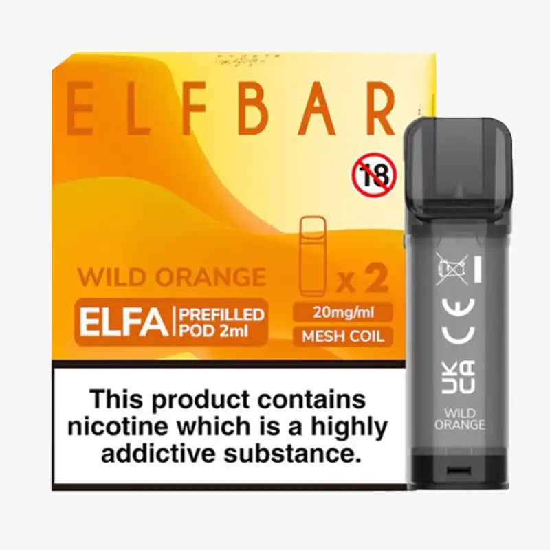 Elf Bar Elfa Pod Disposable Pods Box Of 10 Wild Orange